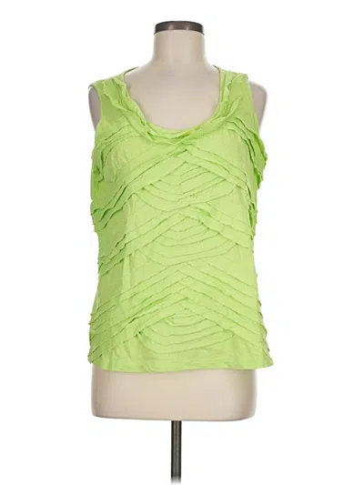 Pre-owned Chico's Tank Top Green Cowl Neck Tops