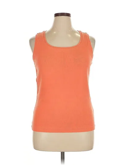 Pre-owned Chico's Tank Top Orange Halter Neckline Tops