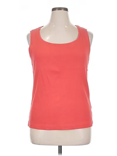 Pre-owned Chico's Tank Top Orange Halter Neckline Tops