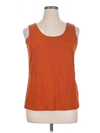 Pre-owned Chico's Tank Top Orange Square Neckline Tops