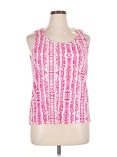 Pre-owned Chico's Tank Top Pink Halter Neckline Tops