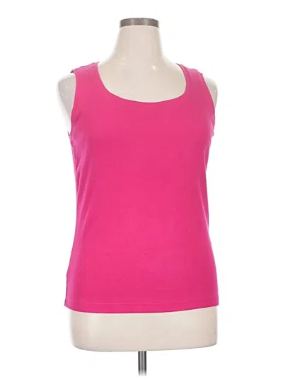 Pre-owned Chico's Tank Top Pink Halter Neckline Tops