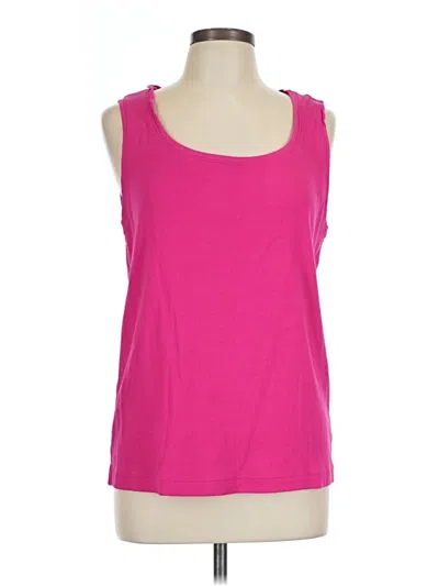 Pre-owned Chico's Tank Top Pink Strapless Neckline Tops