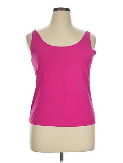 Pre-owned Chico's Tank Top Pink Strapless Neckline Tops