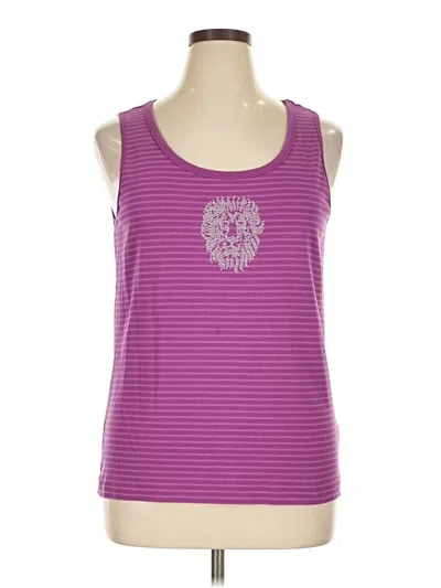 Pre-owned Chico's Tank Top Purple Halter Neckline Tops