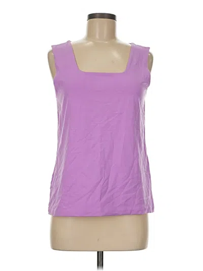 Pre-owned Chico's Tank Top Purple Strapless Neckline Tops