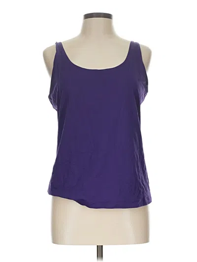 Pre-owned Chico's Tank Top Purple Strapless Neckline Tops