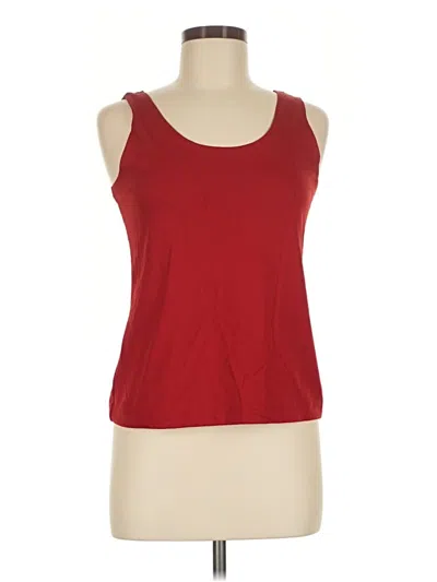 Pre-owned Chico's Tank Top Red Halter Neckline Tops
