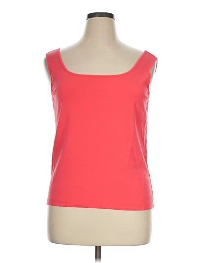 Pre-owned Chico's Tank Top Red Square Neckline Tops