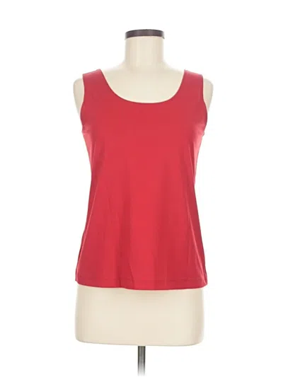 Pre-owned Chico's Tank Top Red Strapless Neckline Tops