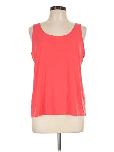 Pre-owned Chico's Tank Top Red Strapless Neckline Tops
