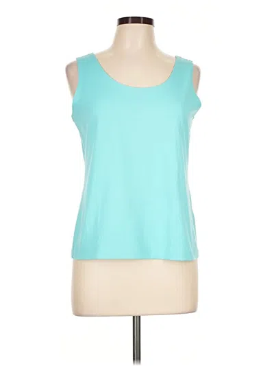 Pre-owned Chico's Tank Top Teal Halter Neckline Tops