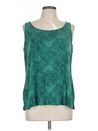 Pre-owned Chico's Tank Top Teal Strapless Neckline Tops