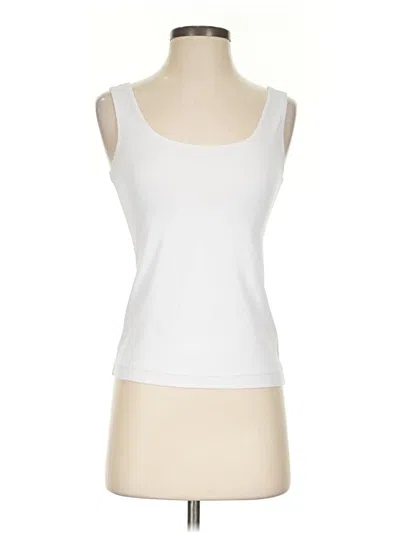 Pre-owned Chico's Tank Top White Scoop Neck Tops