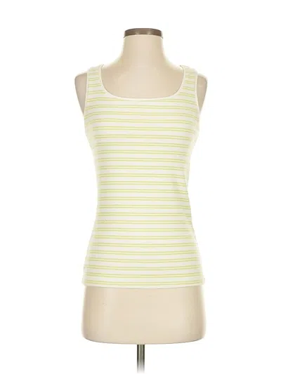 Pre-owned Chico's Tank Top Yellow Square Neckline Tops