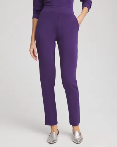 Chico's Tapered Ankle Pants In Purple Elixir
