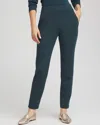 Chico's Tapered Ankle Pants In Teal Shadow In Green