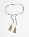 Chico's Tassel Chain Belt In Gold Size Medium/large |  In Gold