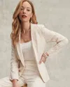 Chico's Textured Blazer In White Size Xl |  In Off-white