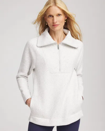 Chico's Textured Rib Tunic In Gray