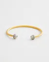 Chico's Thin Mixed Metal Flex Cuff Bracelet |  In Gold