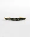 Chico's Thread Wrapped Cuff Bracelet In Black/gold In Multi