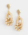 Chico's Tiered Beaded Hoop Earring |  In Gold