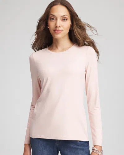Chico's Touch Of Cool Layering Tee In Pink