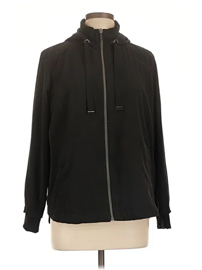 Pre-owned Chico's Track Jacket In Black