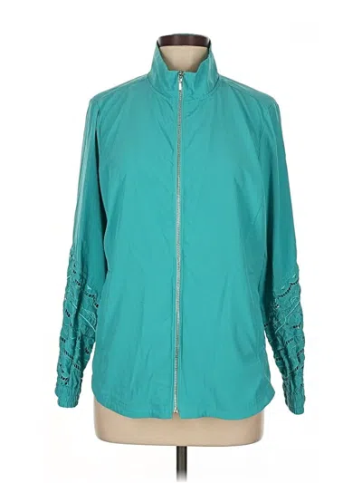 Pre-owned Chico's Track Jacket In Blue