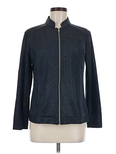 Pre-owned Chico's Track Jacket In Blue