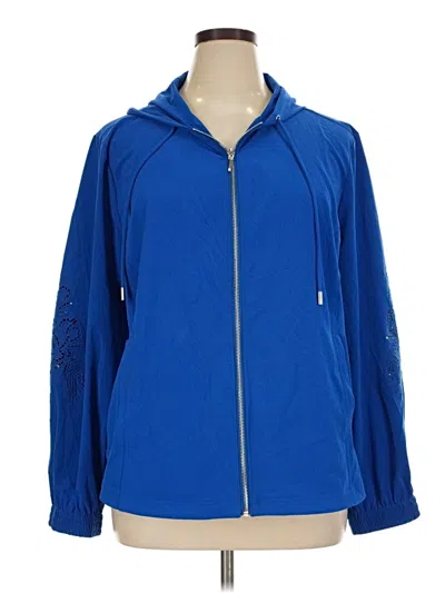 Pre-owned Chico's Track Jacket In Blue