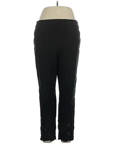 Pre-owned Chico's Track Pants In Black