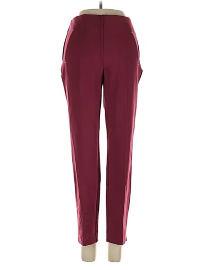 Pre-owned Chico's Track Pants In Burgundy