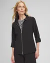 Chico's Travel Jacket In Black Size Medium |  Zenergy In Black
