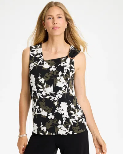 Chico's Travelers™ Knit Hardware Top In Black