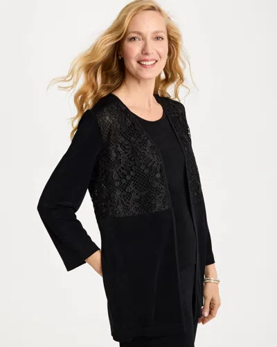 Chico's Travelers™ Lace Jacket In Black