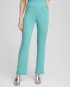 Chico's Travelers Pants In Aquatic Teal Size 0/2 |  Wrinkle-free Travel Clothing In Aquatic Teal