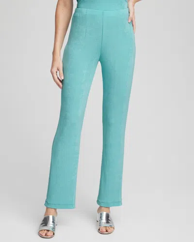 Chico's Travelers Pants In Aquatic Teal Size 0/2 |  Wrinkle-free Travel Clothing