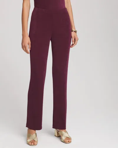 Chico's Travelers Pants In Blackened Burgundy