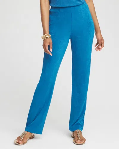 Chico's Travelers No Tummy Pants In Scandi Blue