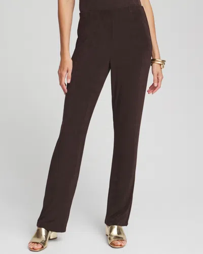 Chico's Travelers™ Pants In Brown Size 20 |  Wrinkle-free Travel Clothing In Cocoa Bean