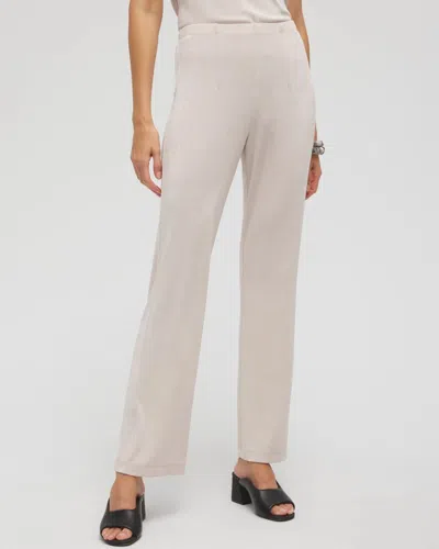 Chico's Travelers Pants In Neutral Size 12 |  Wrinkle-free Travel Clothing In Light Tan