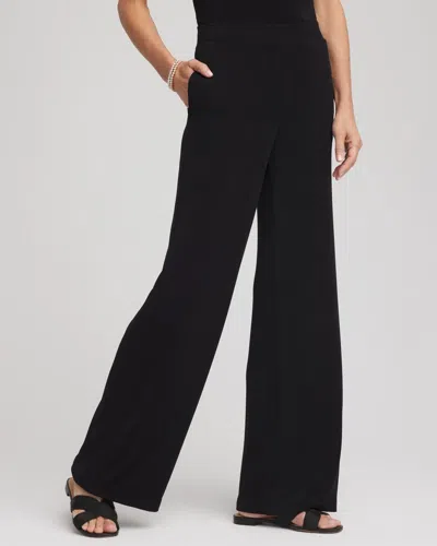 Chico's Travelers Relaxed Straight Leg Pants In Black Size 20 |  Wrinkle-free Travel Clothing