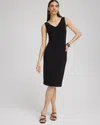 Chico's Travelers™ Reversible Tank Dress In Black Size 16/18 |  Wrinkle-free Travel Clothing In Travelers Black