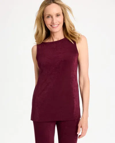 Chico's Travelers™ Side-slit Tank In In Deep Merlot