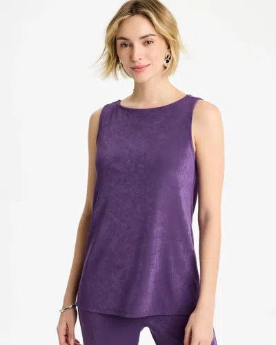 Chico's Travelers™ Side-slit Tank In Rich Amethyst In Purple