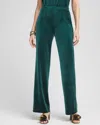 Chico's Travelers Velvet Pants In Enchanted Forest Size 12 |  Wrinkle-free Travel Clothing In Enchanted Forest