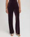 Chico's Travelers Velvet Pants In Night Bloom In Purple