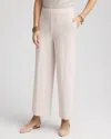 Chico's Travelers™ Wide Leg Pocket Cropped Pants In Neutral Size 8/10 |  Wrinkle-free Travel Clothing In Smokey Taupe